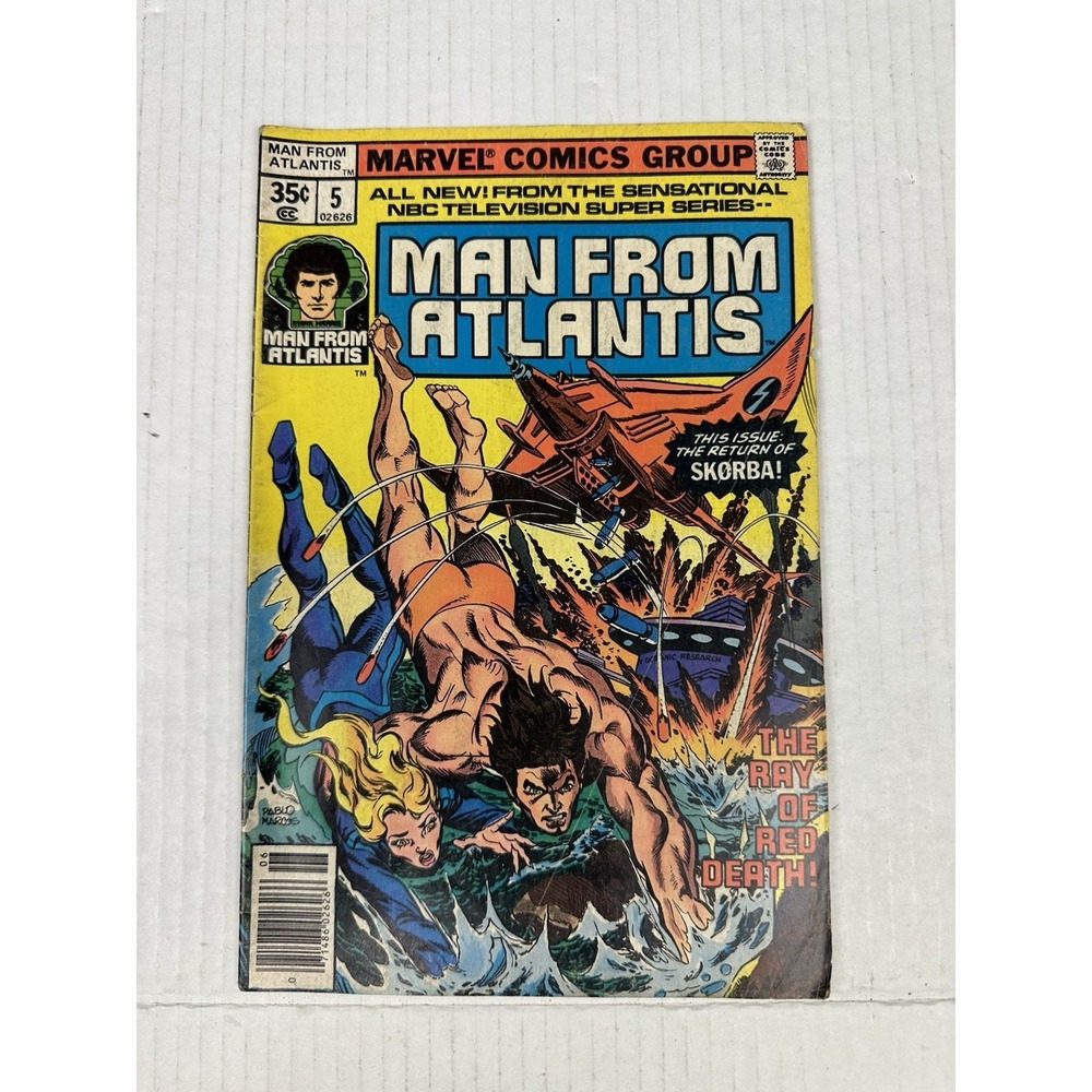 Man from Atlantis 5 Marvel Comic Book Return Of Skorba